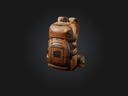 3D model Realistic Backpack Model VR / AR / low-poly