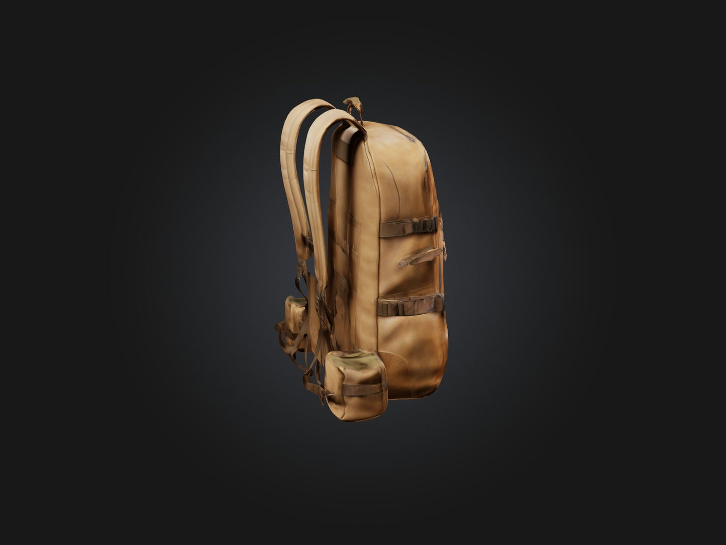 3D model Realistic Backpack Model VR / AR / low-poly
