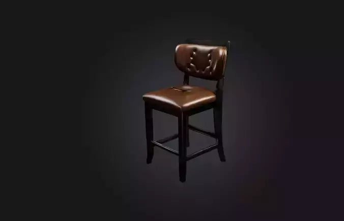 3D model Realistic Bar Stool VR / AR / low-poly