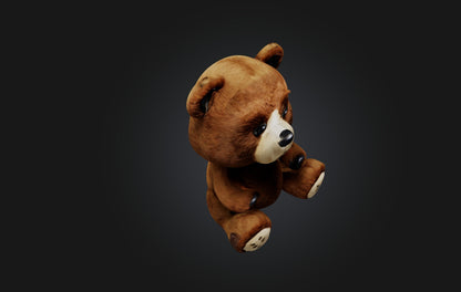 3D model Realistic Bear Toy VR / AR / low-poly