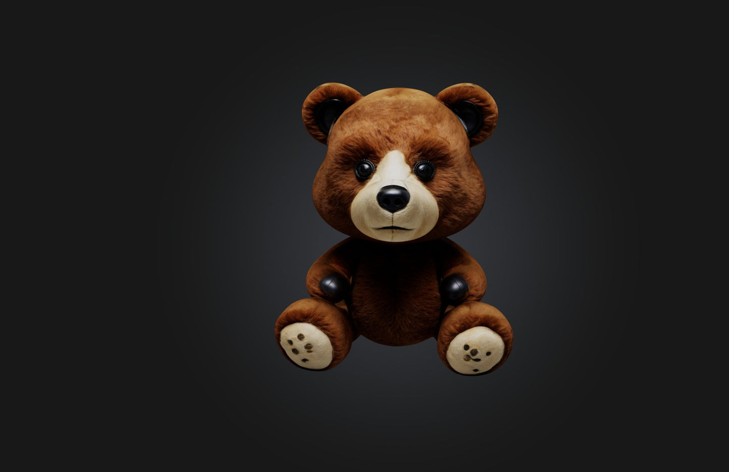 3D model Realistic Bear Toy VR / AR / low-poly