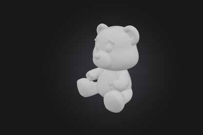 3D model Realistic Bear Toy VR / AR / low-poly