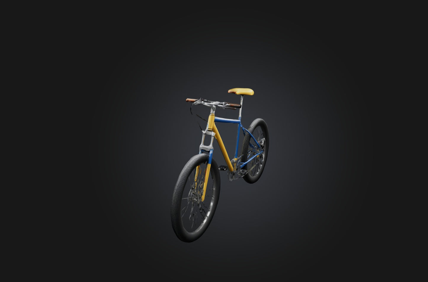 3D model Realistic Bicycle VR / AR / low-poly
