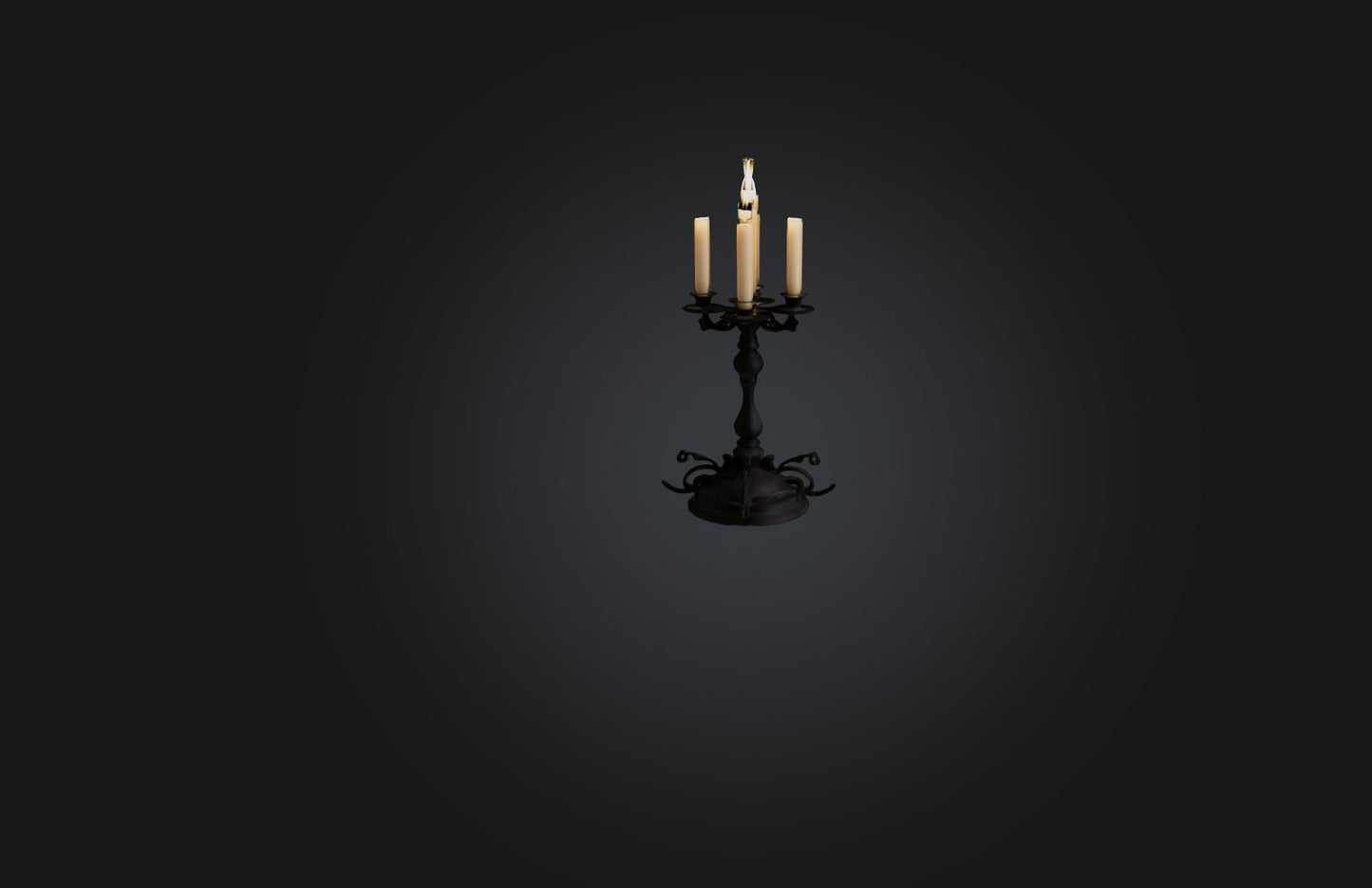 3D model Realistic Candle Holder VR / AR / low-poly