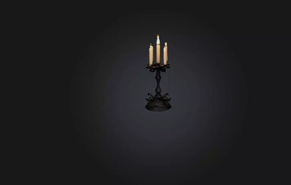 3D model Realistic Candle Holder VR / AR / low-poly