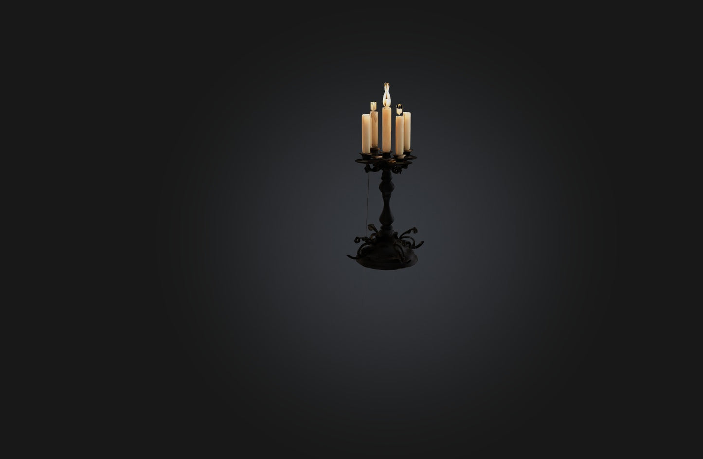 3D model Realistic Candle Holder VR / AR / low-poly
