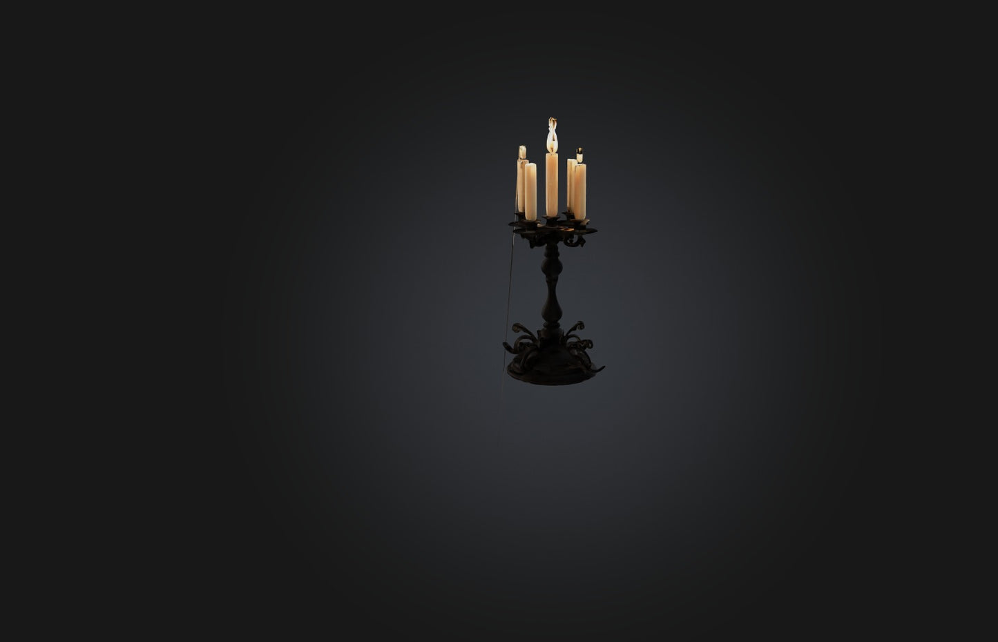 3D model Realistic Candle Holder VR / AR / low-poly