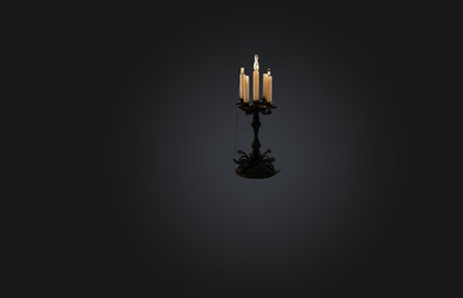 3D model Realistic Candle Holder VR / AR / low-poly