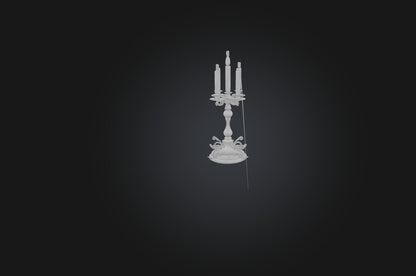 3D model Realistic Candle Holder VR / AR / low-poly