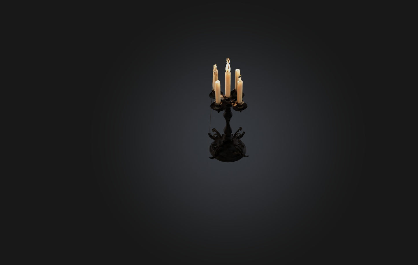 3D model Realistic Candle Holder VR / AR / low-poly