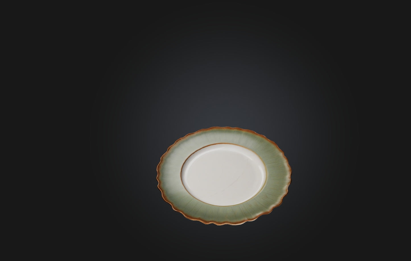 3D model Realistic Ceramic Dinner Plate VR / AR / low-poly