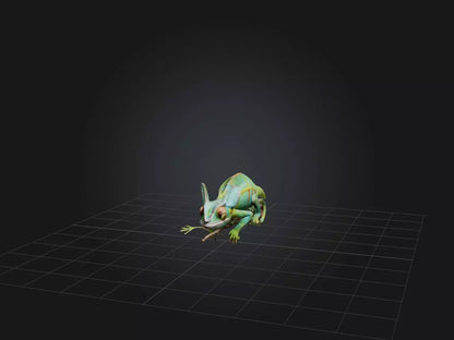 3D model Realistic Chameleon Model VR / AR / low-poly