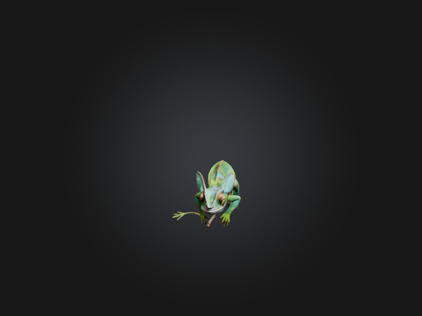 3D model Realistic Chameleon Model VR / AR / low-poly