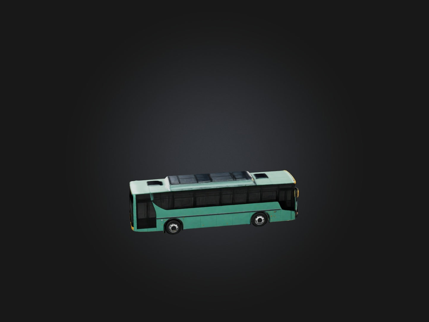 3D model Realistic City Bus Model VR / AR / low-poly
