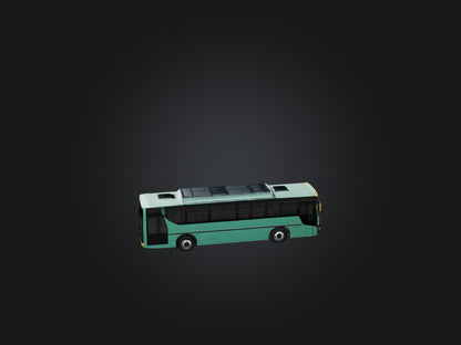 3D model Realistic City Bus Model VR / AR / low-poly
