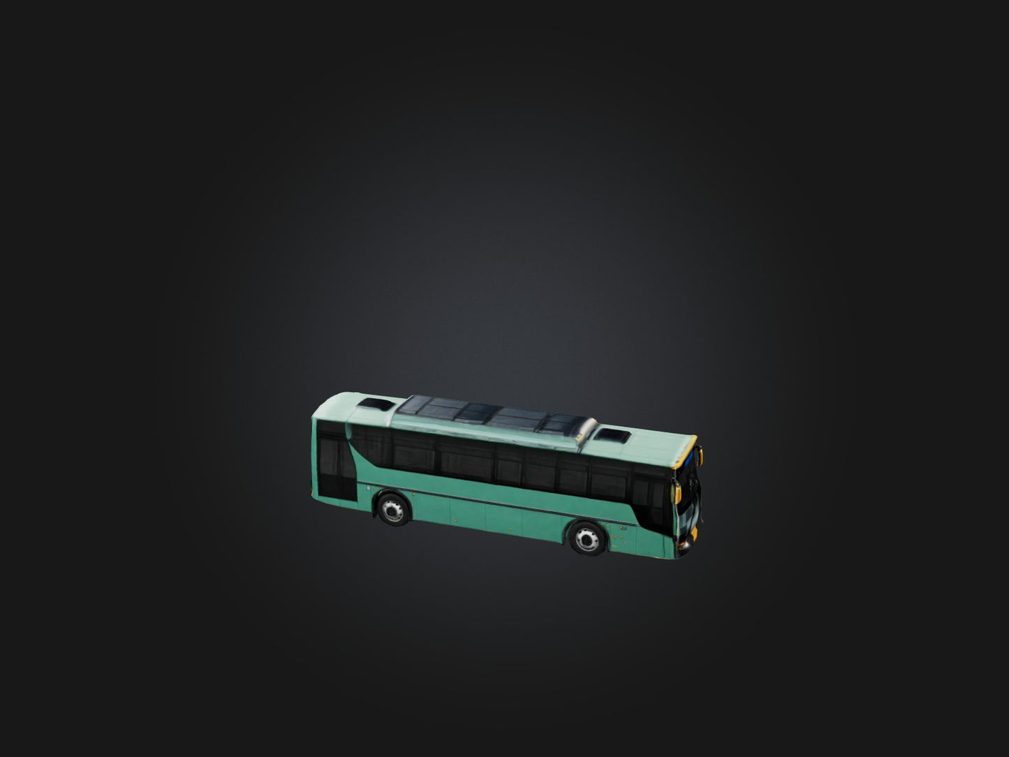 3D model Realistic City Bus Model VR / AR / low-poly