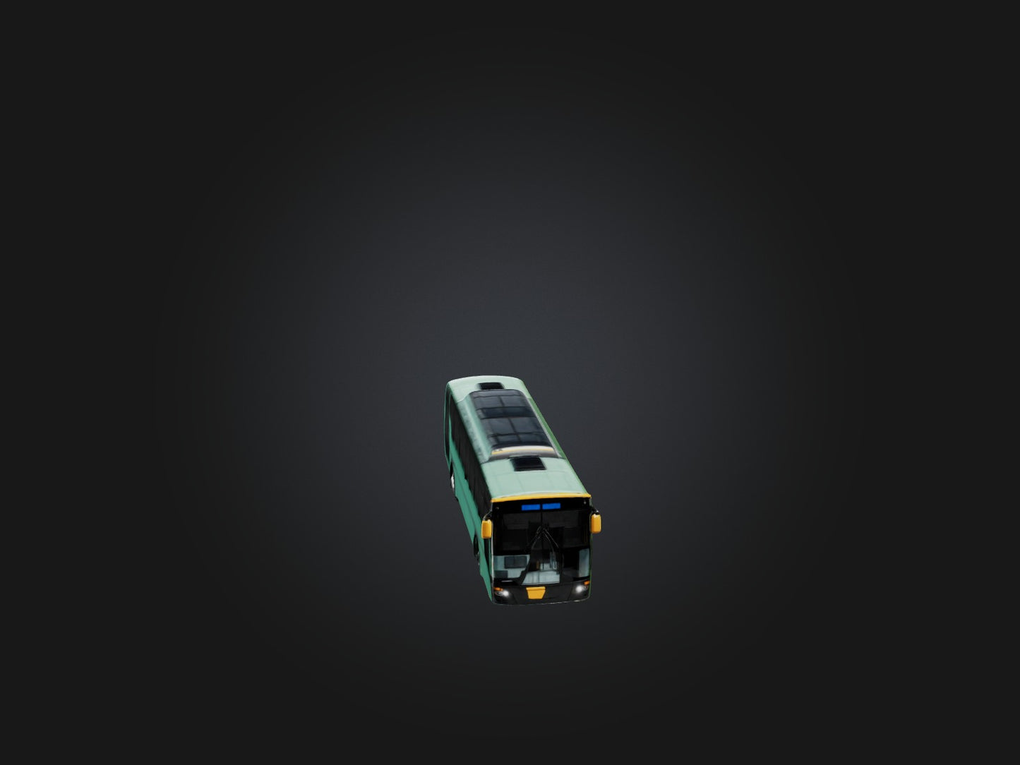 3D model Realistic City Bus Model VR / AR / low-poly