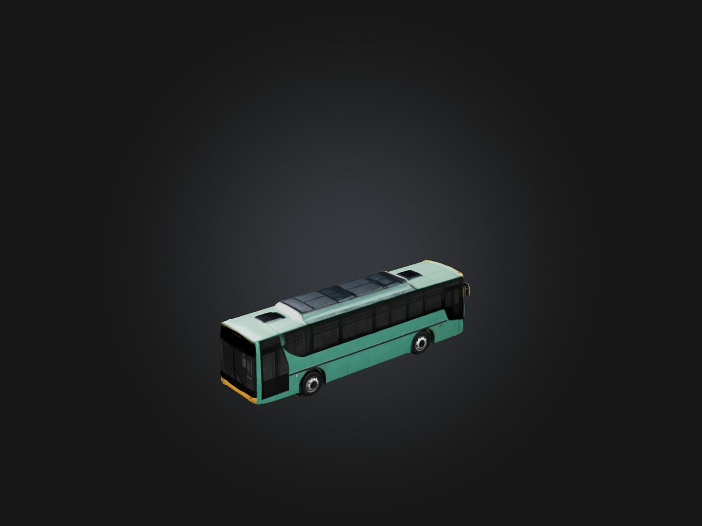 3D model Realistic City Bus Model VR / AR / low-poly