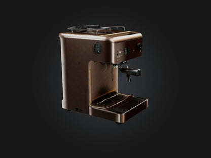 3D model Realistic Coffee Machine Model VR / AR / low-poly