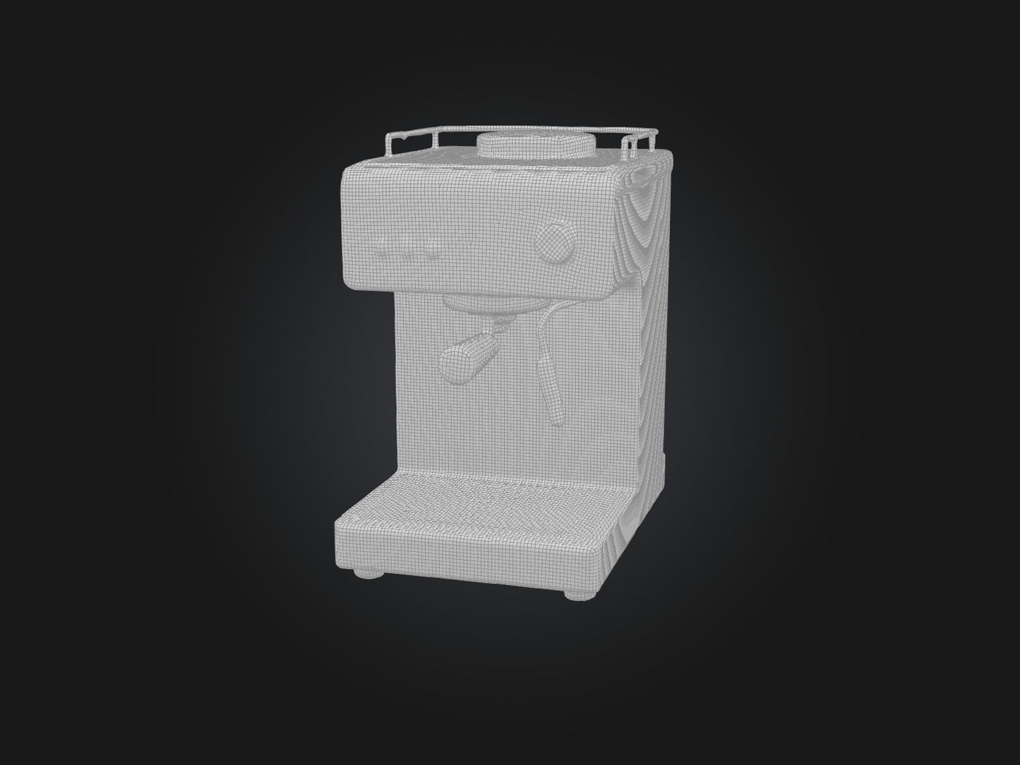 3D model Realistic Coffee Machine Model VR / AR / low-poly