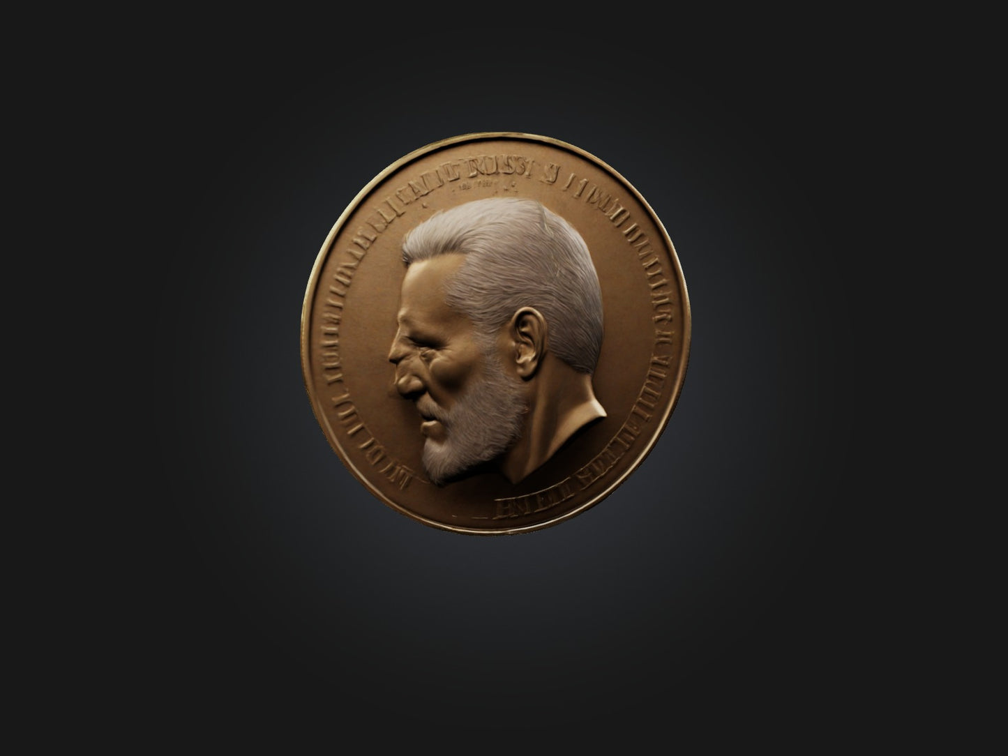 3D model Realistic Coin Model VR / AR / low-poly