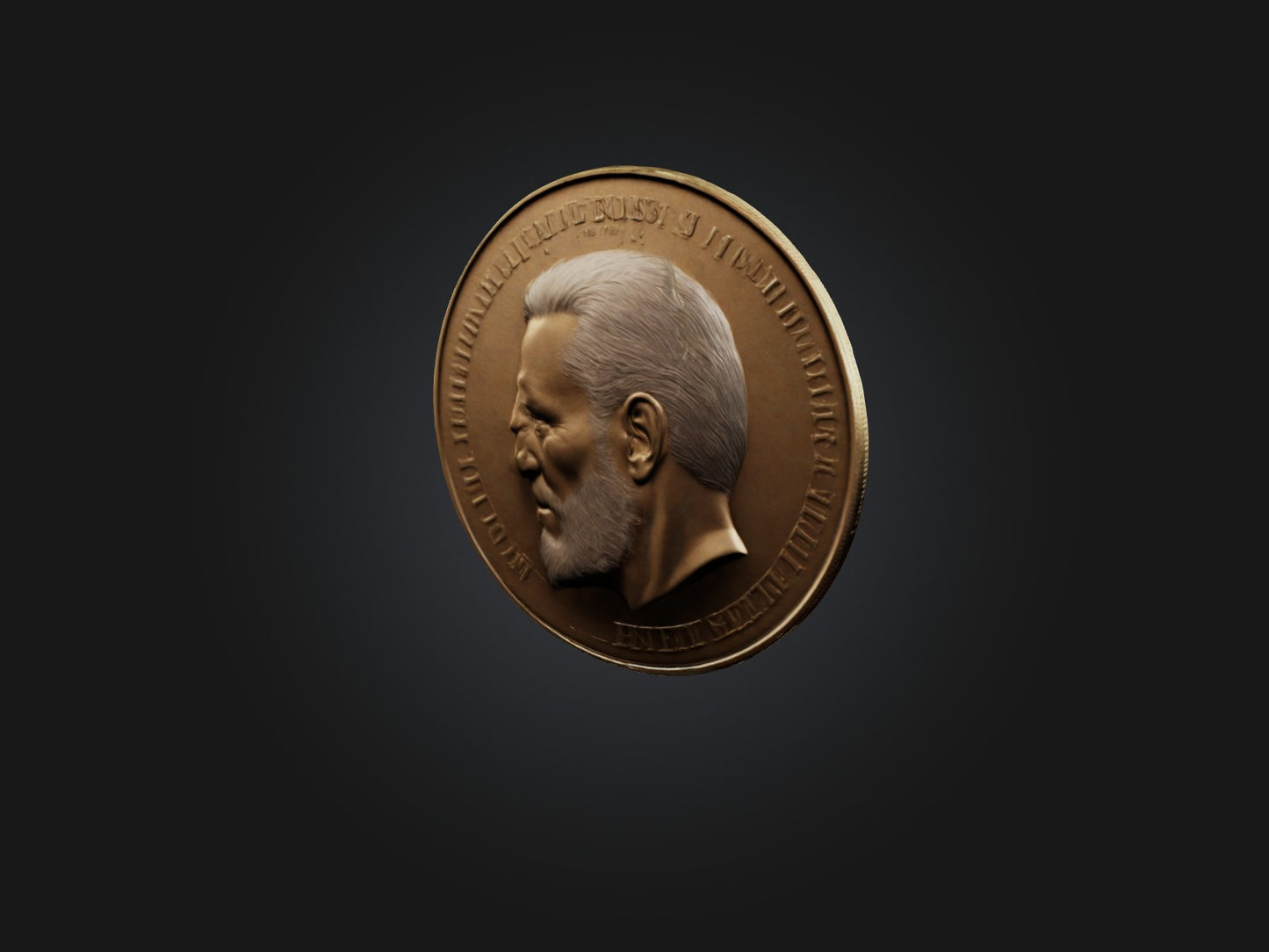 3D model Realistic Coin Model VR / AR / low-poly