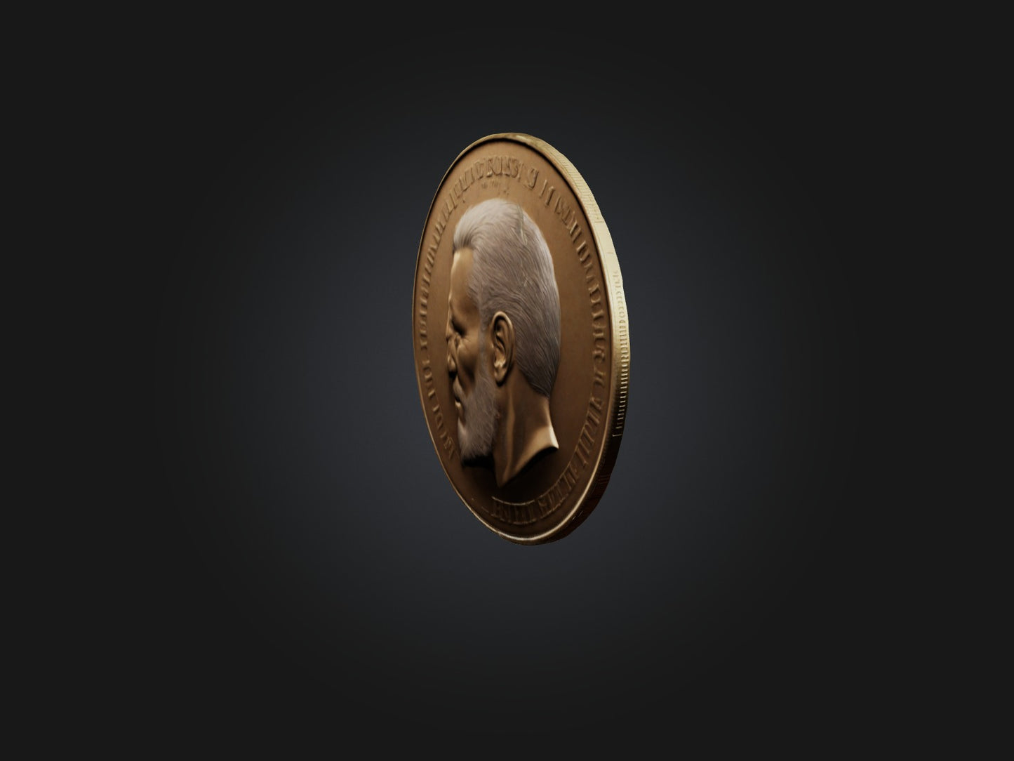 3D model Realistic Coin Model VR / AR / low-poly
