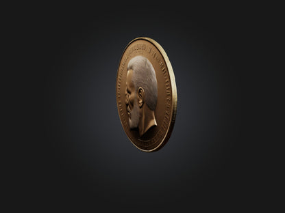 3D model Realistic Coin Model VR / AR / low-poly
