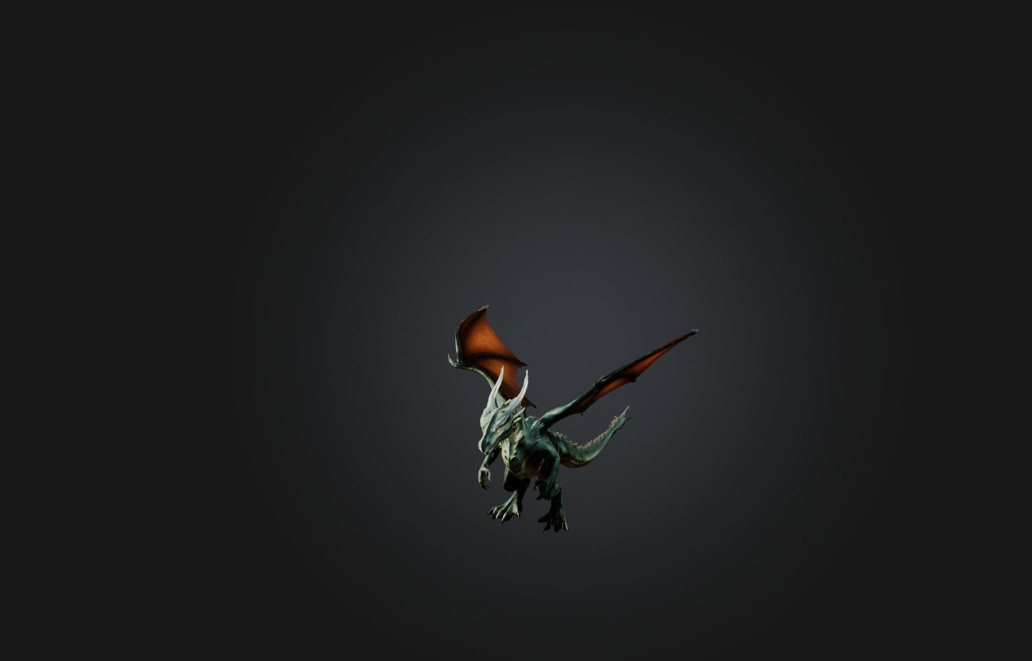 3D model Realistic Dragon VR / AR / low-poly