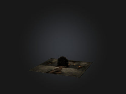 3D model Realistic Dungeon Model VR / AR / low-poly