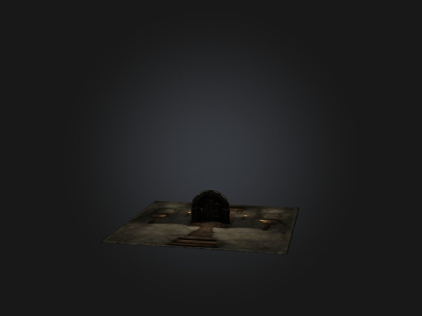 3D model Realistic Dungeon Model VR / AR / low-poly