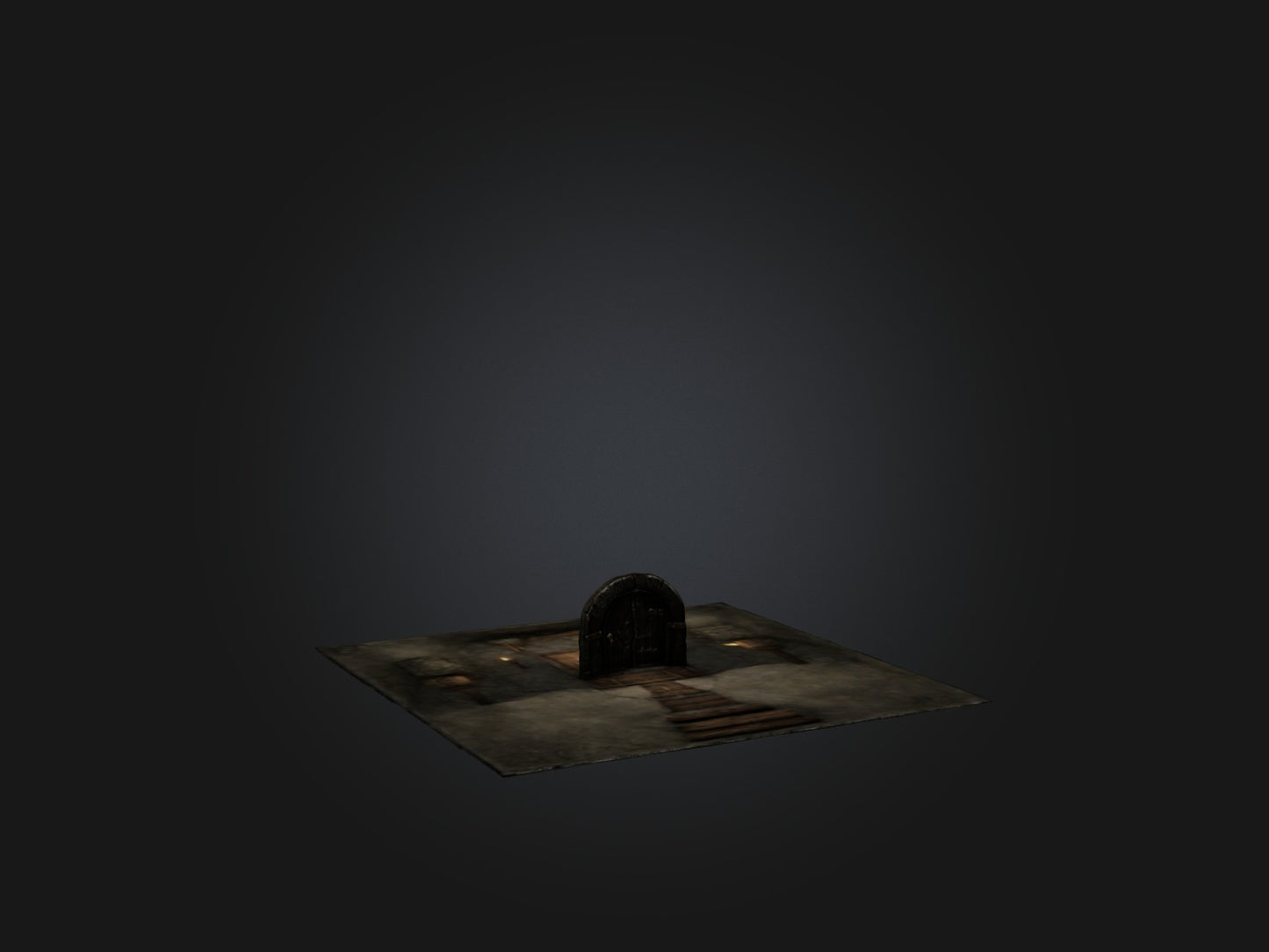 3D model Realistic Dungeon Model VR / AR / low-poly