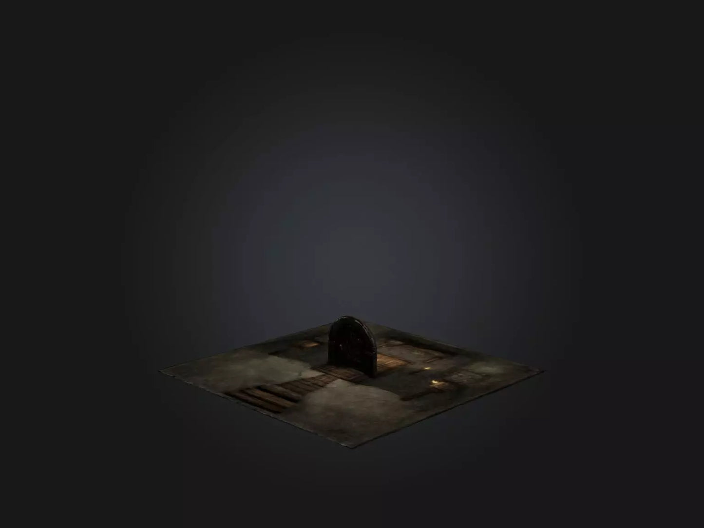 3D model Realistic Dungeon Model VR / AR / low-poly