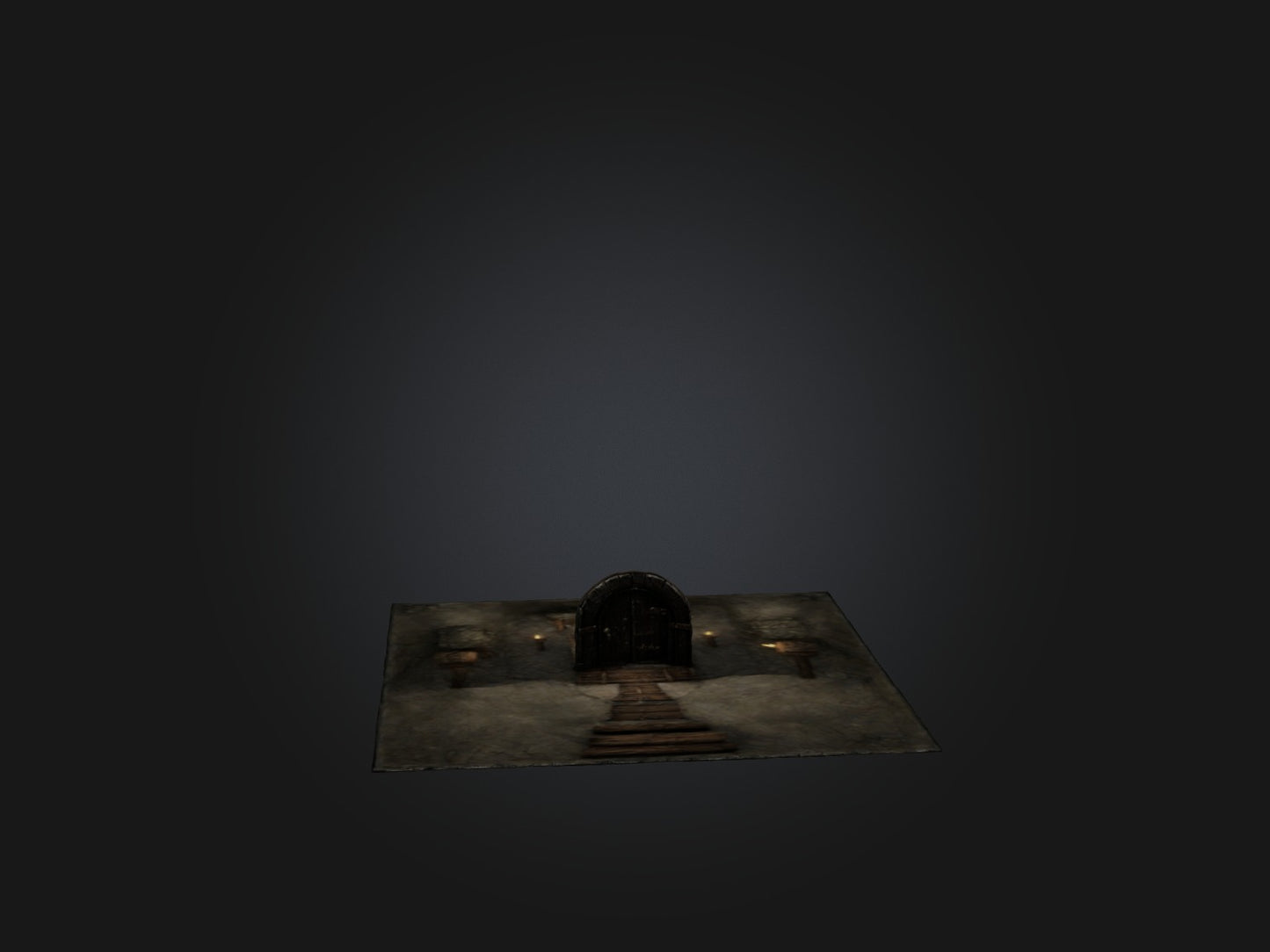 3D model Realistic Dungeon Model VR / AR / low-poly