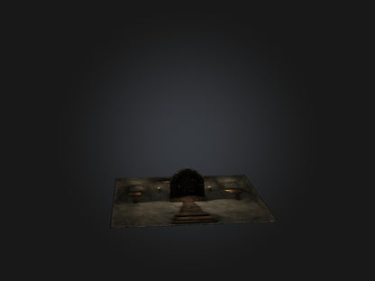 3D model Realistic Dungeon Model VR / AR / low-poly