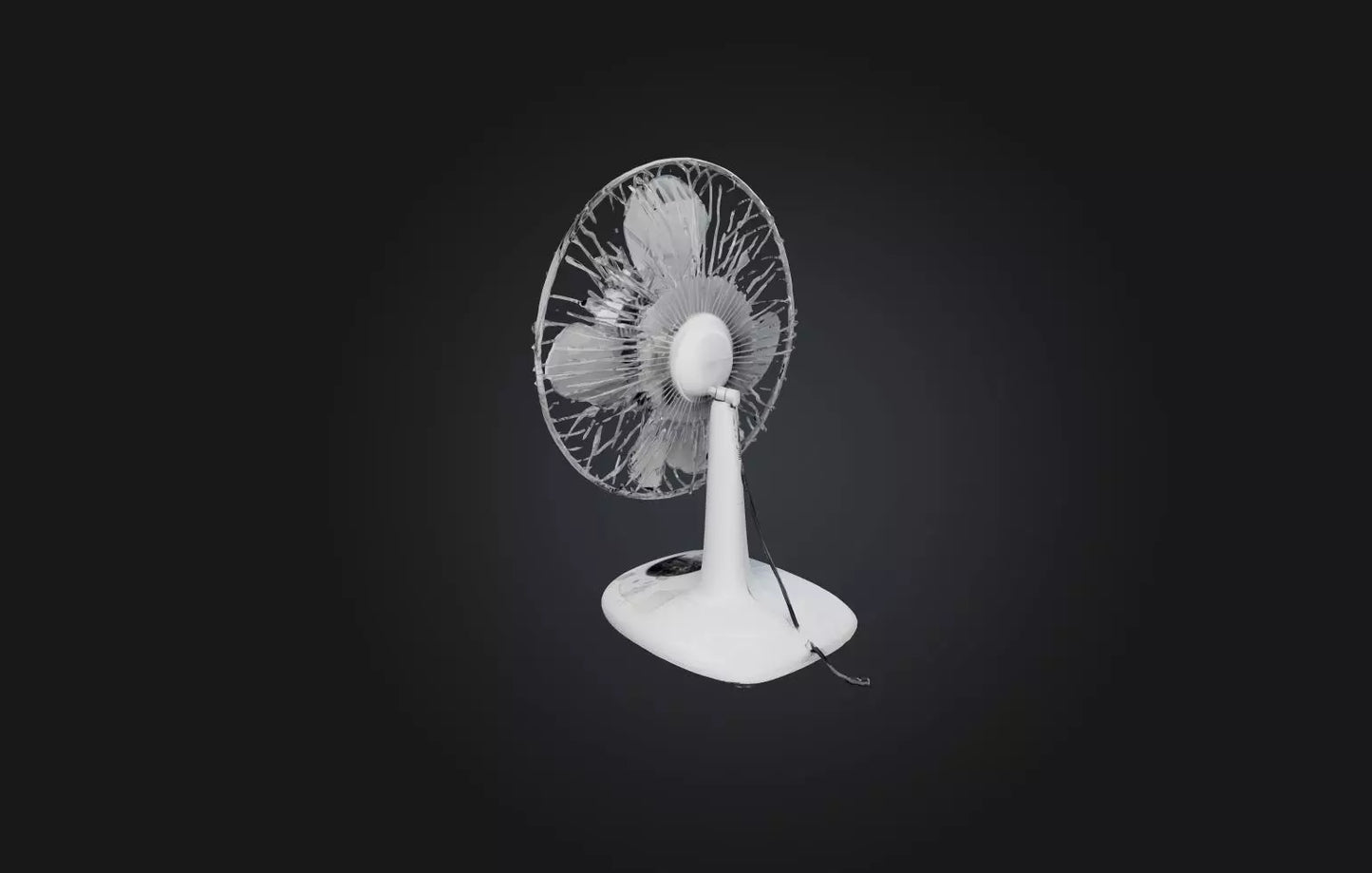 3D model Realistic Electric Fan VR / AR / low-poly