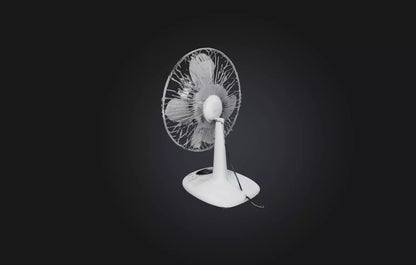 3D model Realistic Electric Fan VR / AR / low-poly