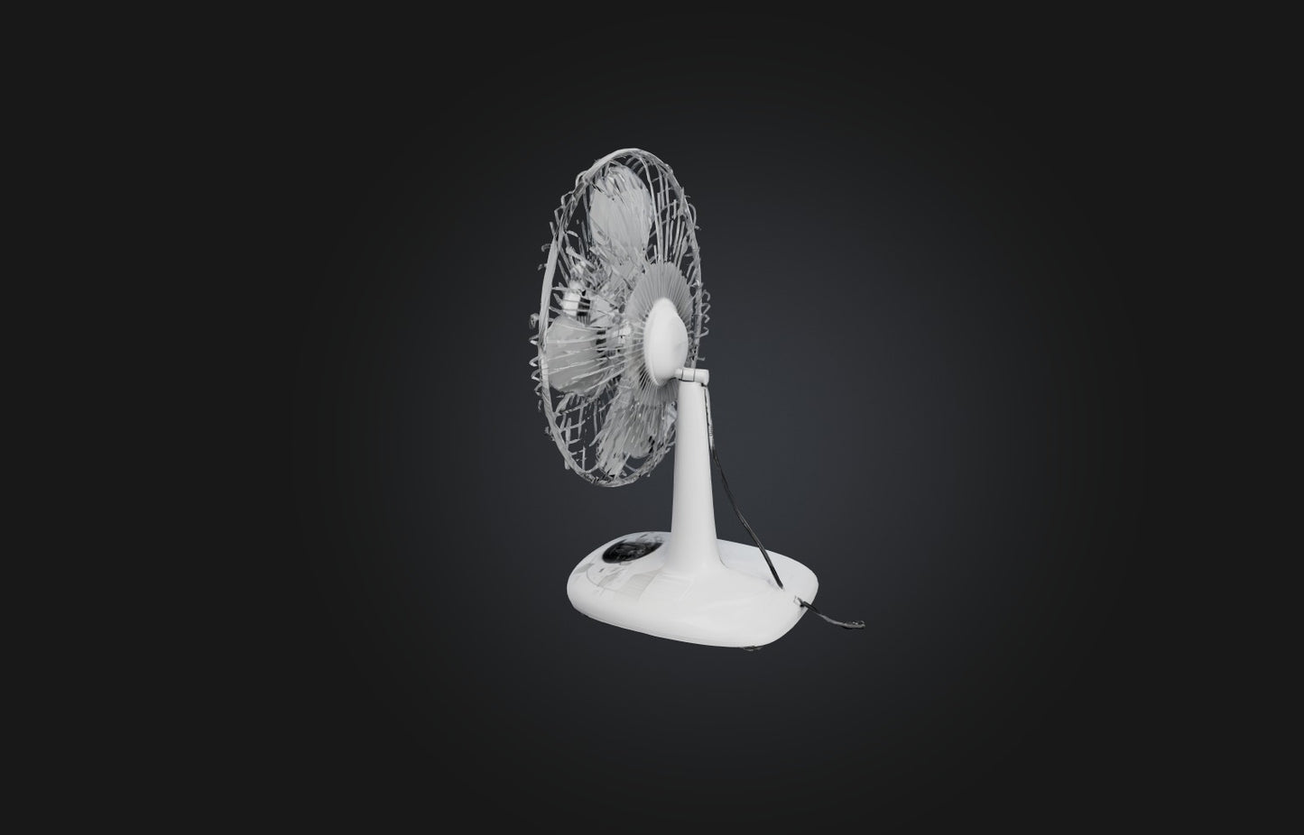3D model Realistic Electric Fan VR / AR / low-poly