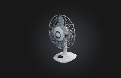3D model Realistic Electric Fan VR / AR / low-poly