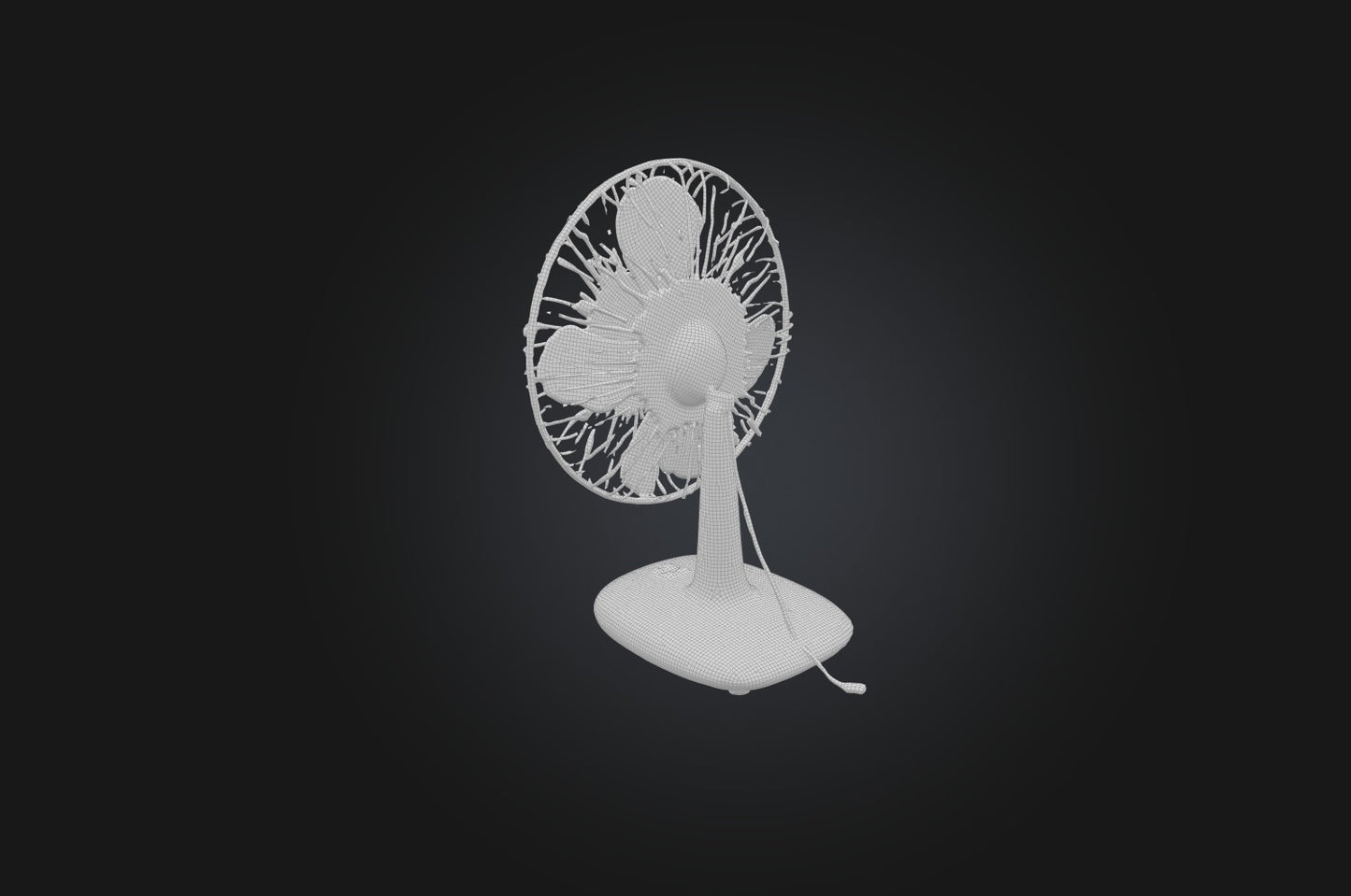 3D model Realistic Electric Fan VR / AR / low-poly