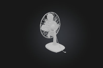 3D model Realistic Electric Fan VR / AR / low-poly