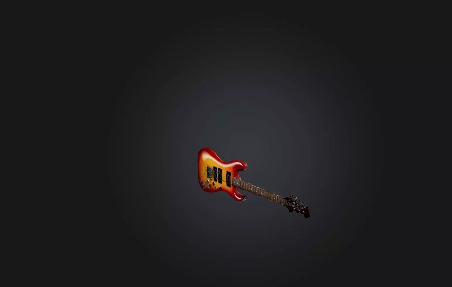 3D model Realistic Electric Guitar VR / AR / low-poly