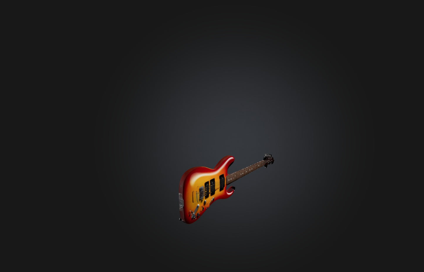 3D model Realistic Electric Guitar VR / AR / low-poly