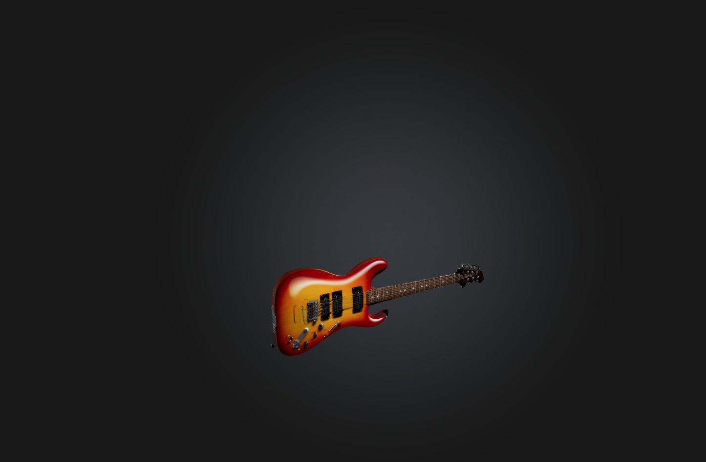 3D model Realistic Electric Guitar VR / AR / low-poly