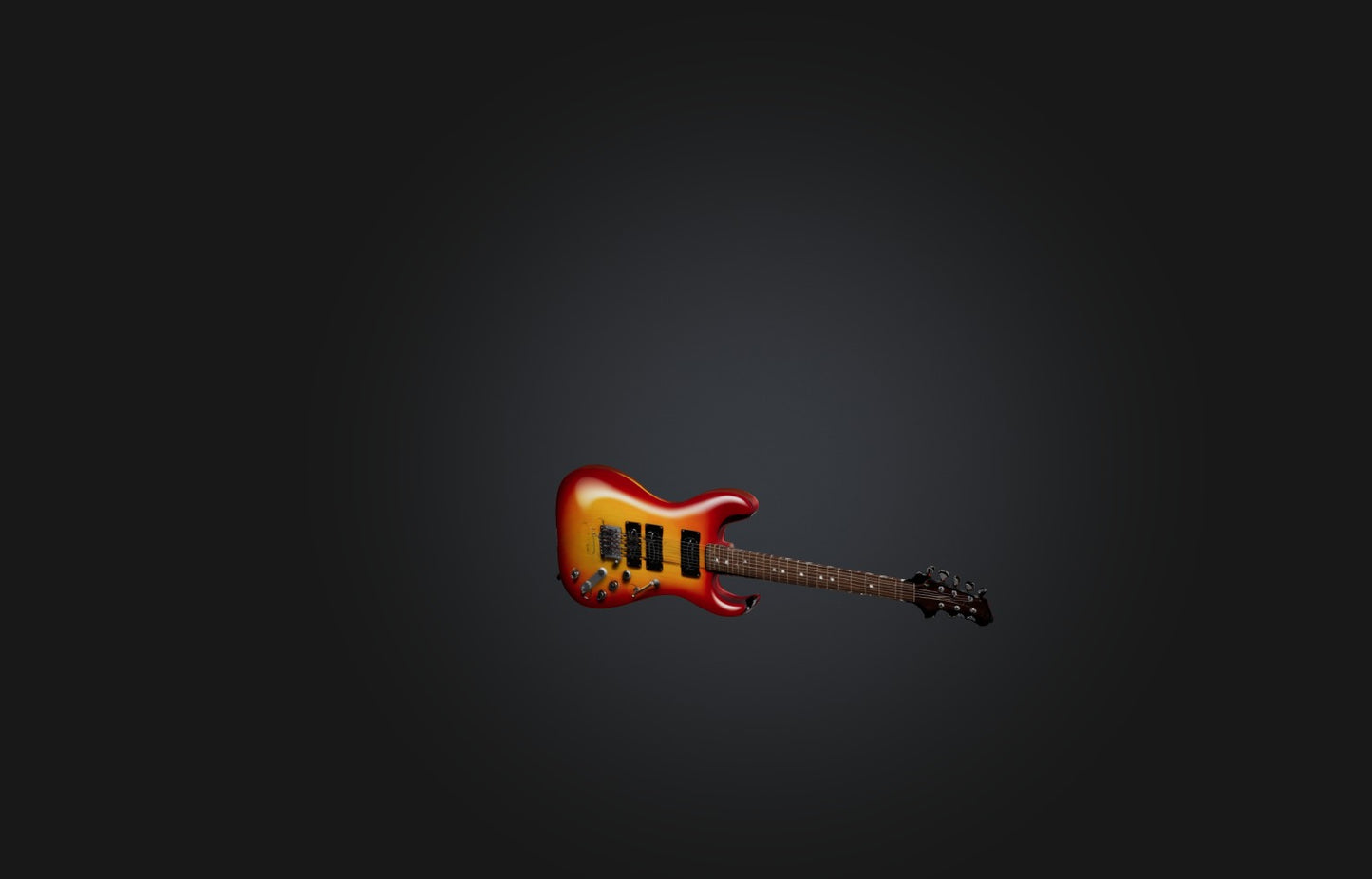 3D model Realistic Electric Guitar VR / AR / low-poly