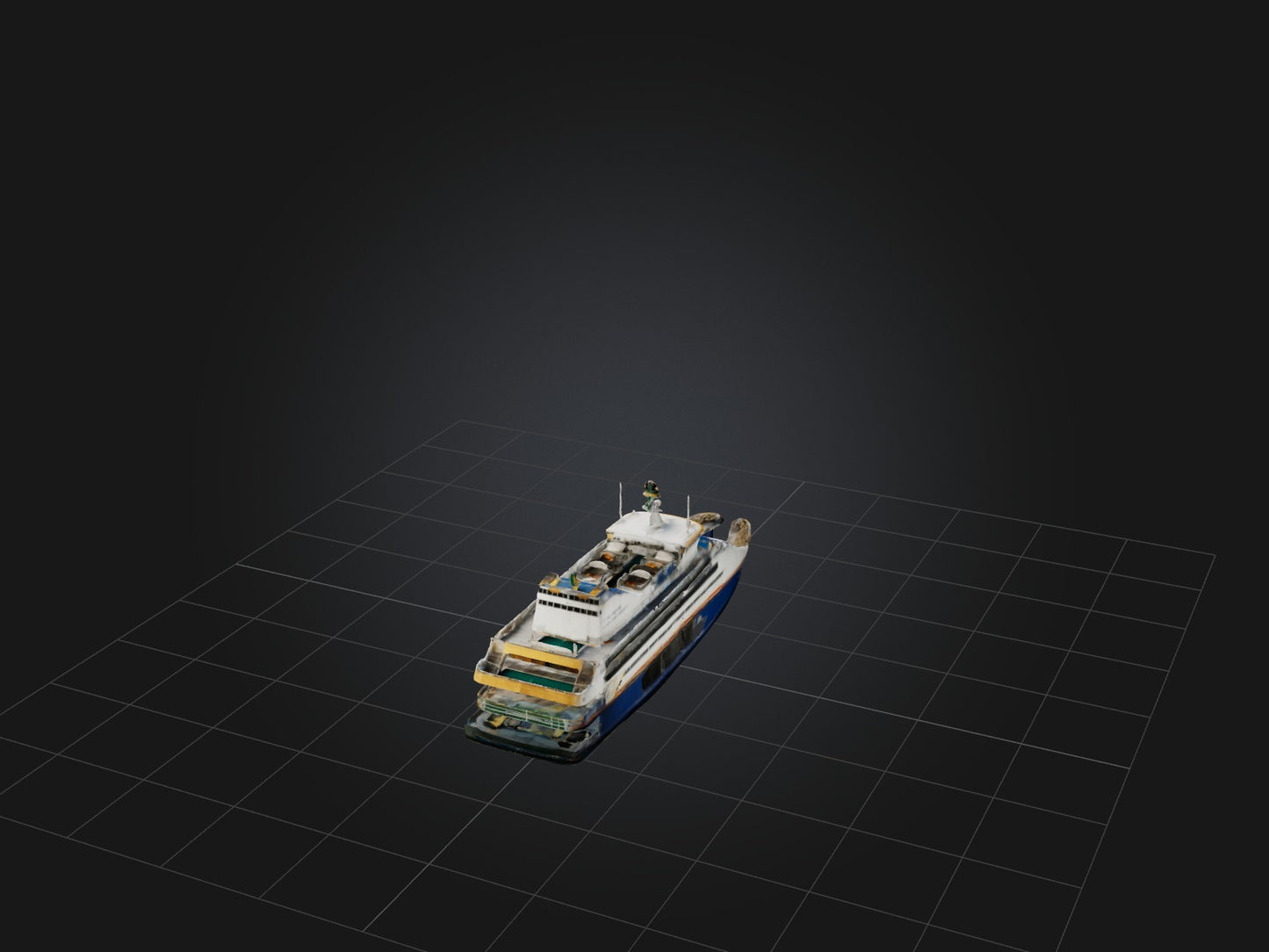 3D model Realistic Ferry Model VR / AR / low-poly