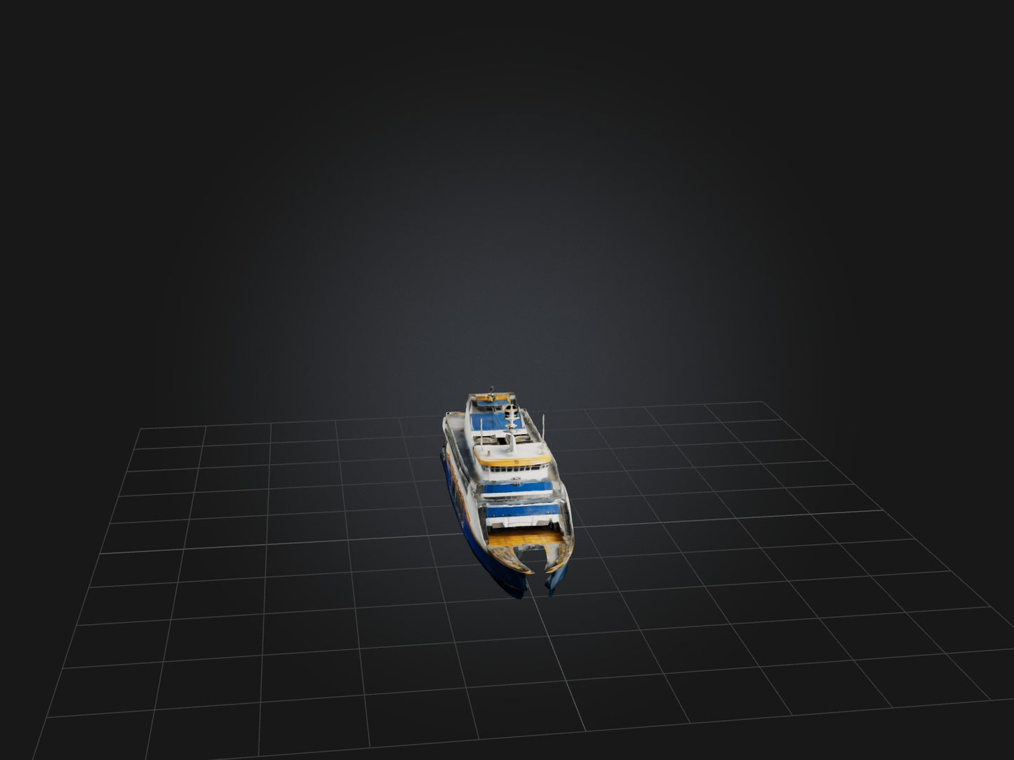 3D model Realistic Ferry Model VR / AR / low-poly