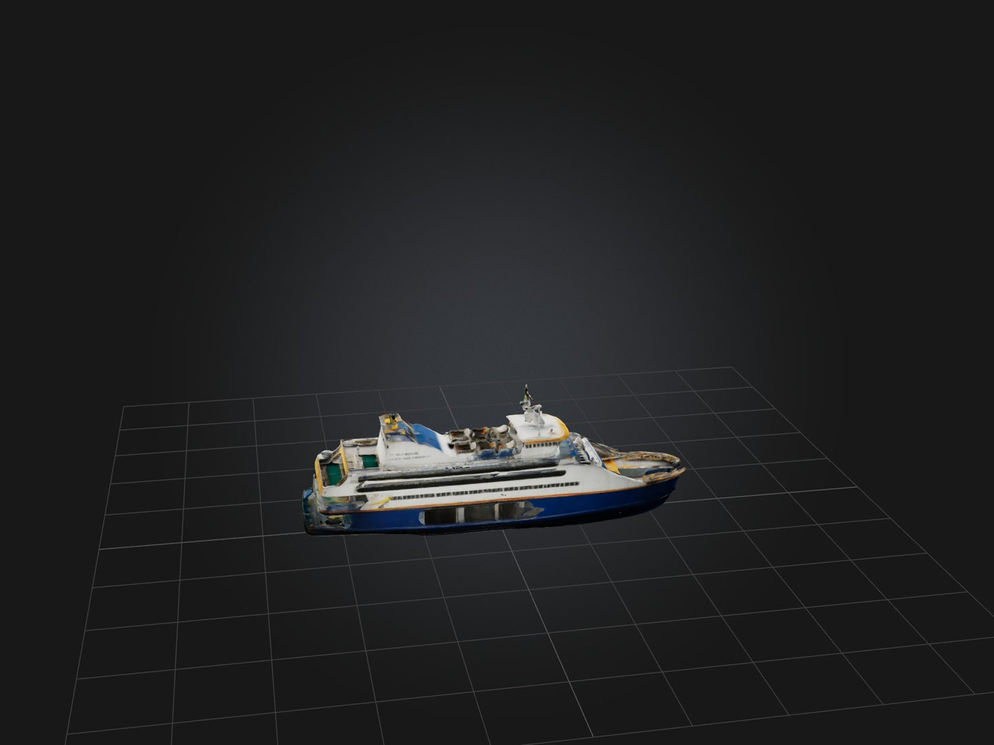 3D model Realistic Ferry Model VR / AR / low-poly