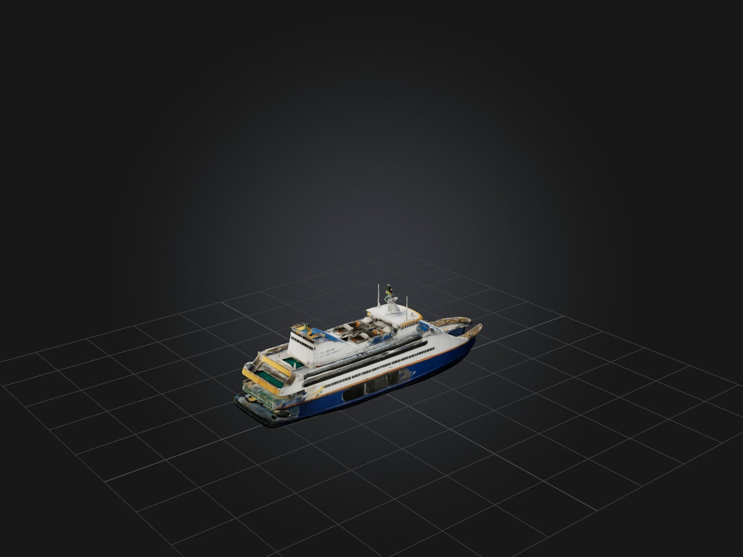 3D model Realistic Ferry Model VR / AR / low-poly