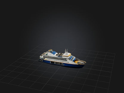 3D model Realistic Ferry Model VR / AR / low-poly
